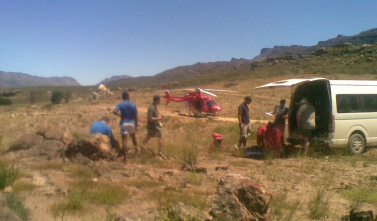 Boy airlifted after abseiling injury