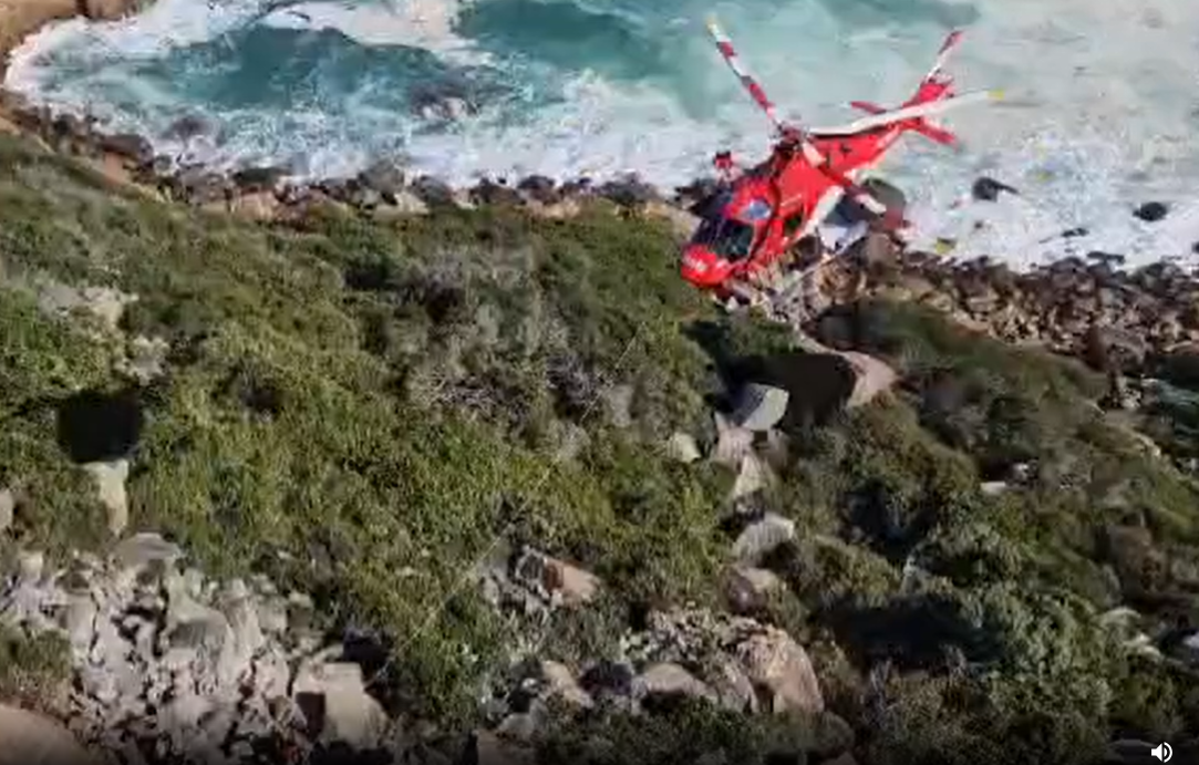 Patient Airlifted from below St.Blaize Hiking Trail