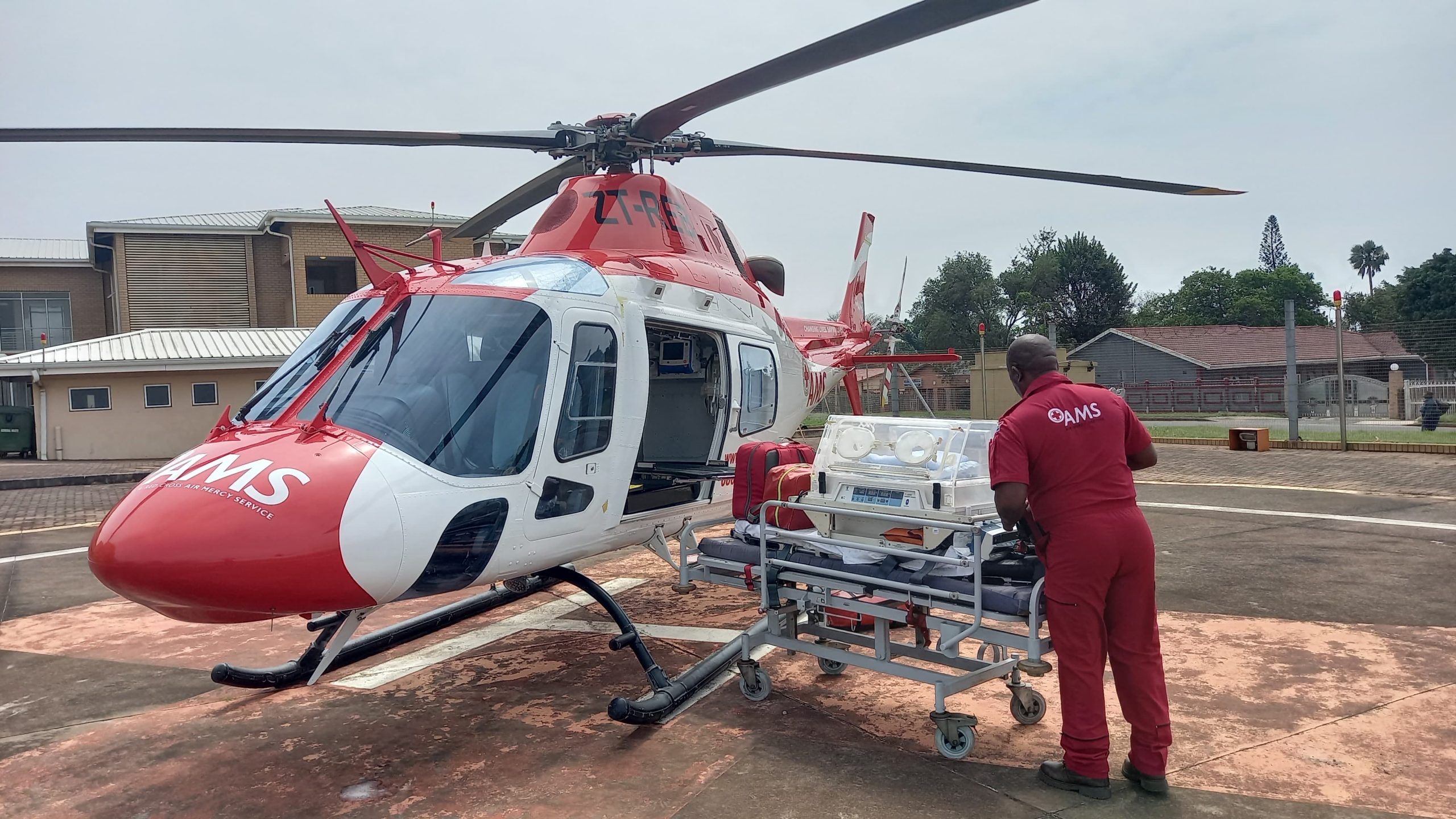 38-day-old patient airlifted to receive specialist care