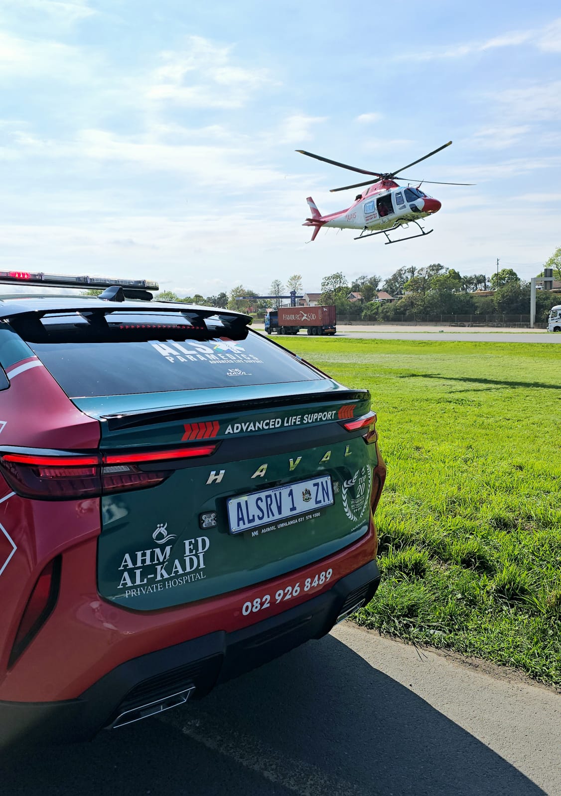 Mercy Wing 5 dispatched to a MVA