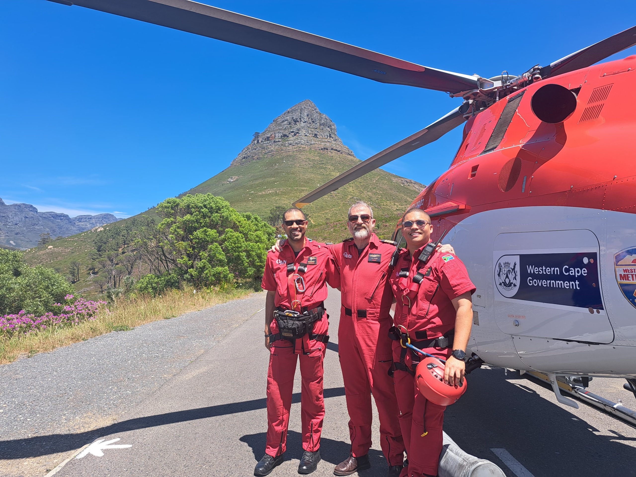 Injured Paraglider on Signal Hill